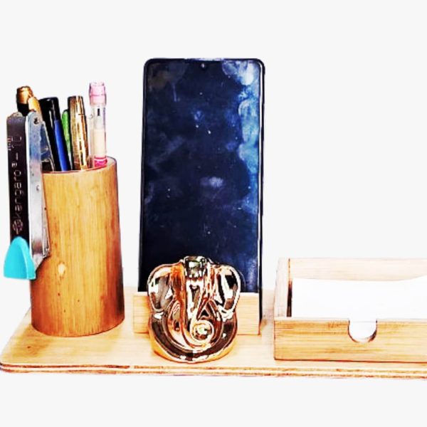 Bamboo Office Table Organizer - Image 2